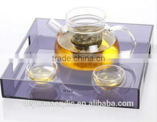 High Quality Clear Acrylic Serving Trays ,Home Storage Organization Storage Acrylic Trays photo-5