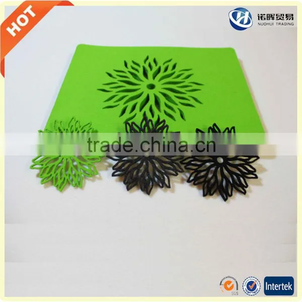 Wholesale Customized Cheap Handmade Wool Felt Drink Coasters in Stock photo-5