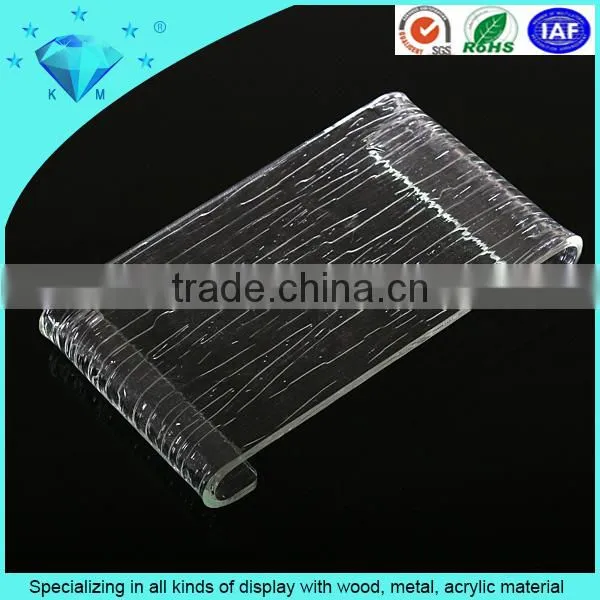 2015 Pop Desk Top Glass Acrylic Cake Display Tray Acrylic Fruit Tray photo-2