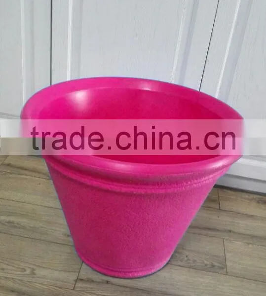 Big Size Colorful Flower Pot PE Material Gardon Pots photo-2