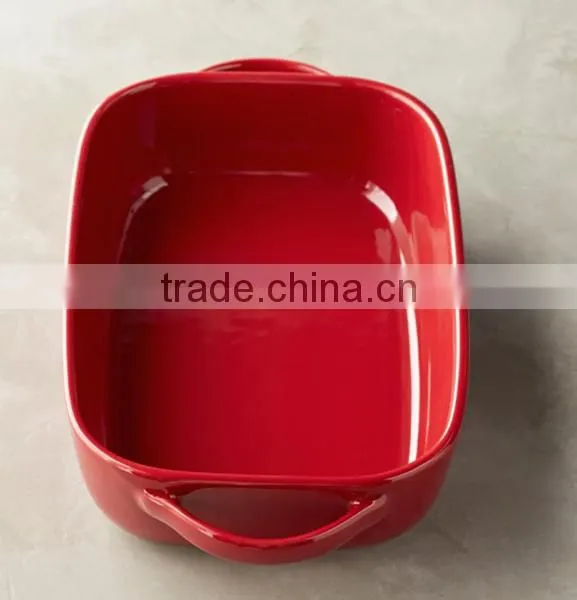 Customized Ceramic Oval Bakeware Cake Plate photo-6