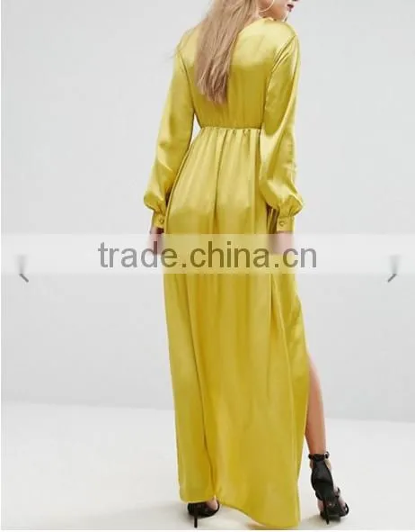 Satin Dress/ Long Maxi Dress Trendy Evening Clothing photo-2