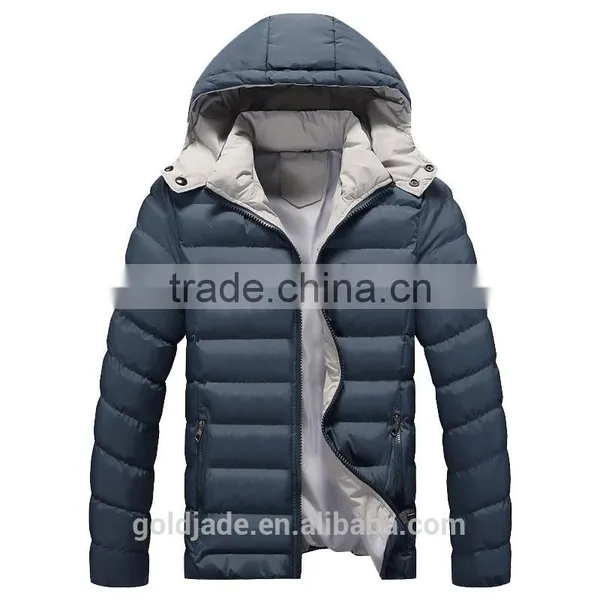 Wholesale 2016 Winter Cotton-padded Black Yellow Sports Down Jackets For Winters Men photo-3