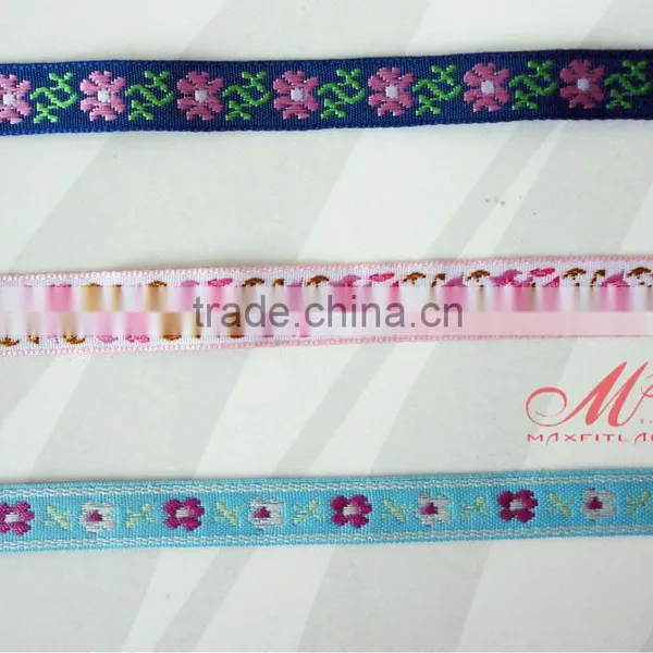 China Factory Directly Jacquard Ribbon Polyester Woven Ribbon