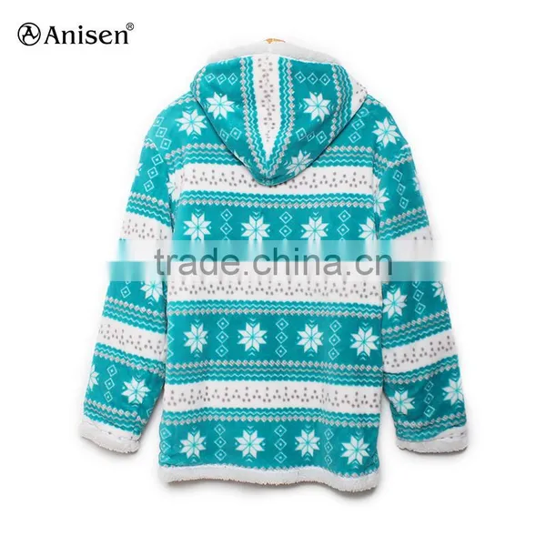 Wholesale Promotion Women Fleece Printing Jacket photo-2