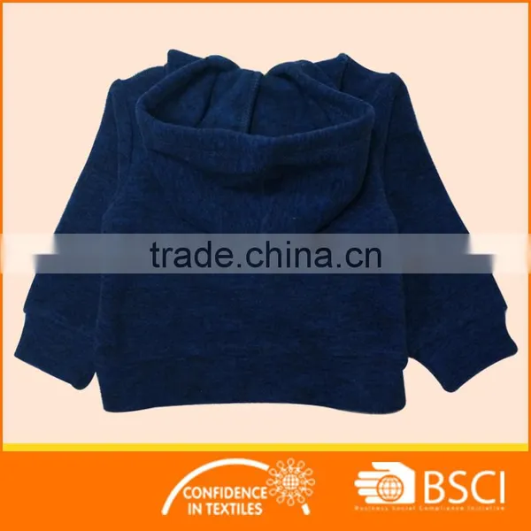 Spring And Autumn Cardigan Polar Fleece Baby Jackets With Zipper and Hood photo-2
