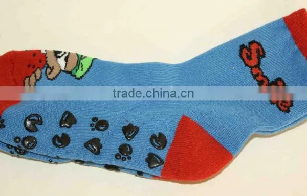 Anti Slip Grip Custom Logo Cheap Trampoline Sock photo-3