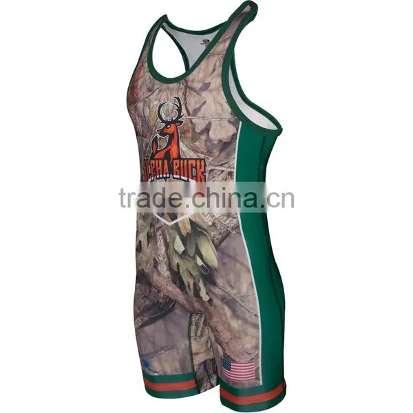 Hot Sale Cheap and Cool Custom Sublimated Wrestling Singlets photo-3