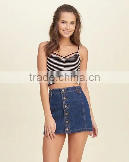 Fashion Sexy Stripe Condole Top Suitable for Women photo-2