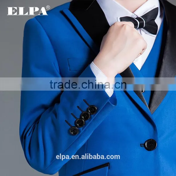 ELPA Formal Designer Slimming Wholesale Blue3 Piece Boys Tuxedo Suits photo-6