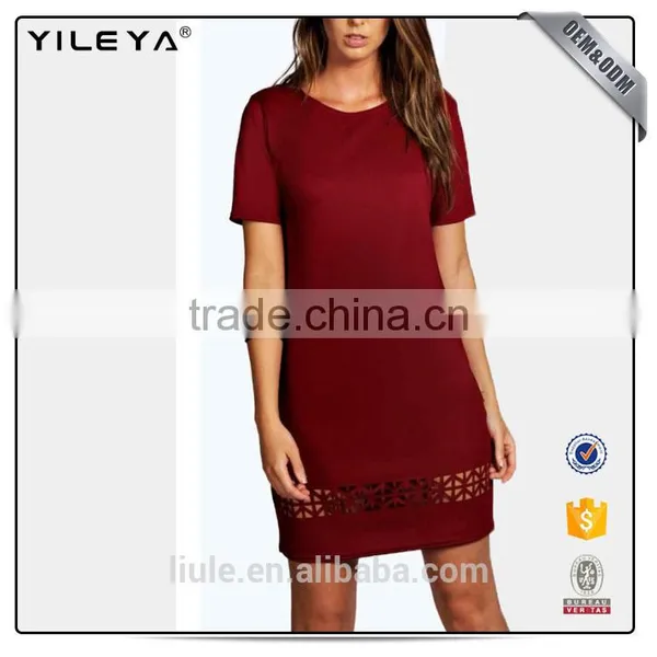 Latest Design Sexy Mature Elegant Tight Fitted Midi Casual Chiffon Dress for Women photo-3