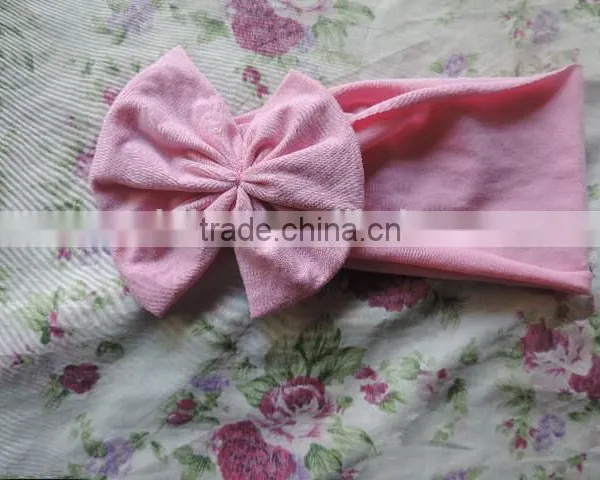 New Style Cute Baby Hair Bands Children Cotton Knit Hair Accessories Fashion Cotton Elactic Bands Wholesale Girls Bowknot Bands photo-3