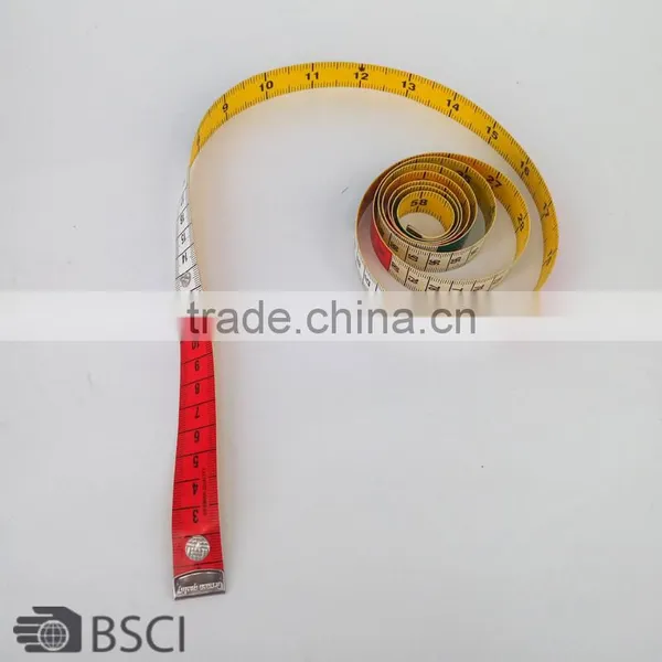 D D Pvc Free 60Inch/1.5M Practical Measuring Ruler With Button Tailor's Tape Colorful Sewing Ruler Measure Tape Centimetre Scale photo-3