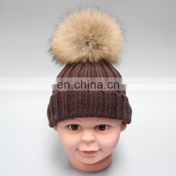 Supply Kids Acrylic Beanie With Big Pompon photo-2