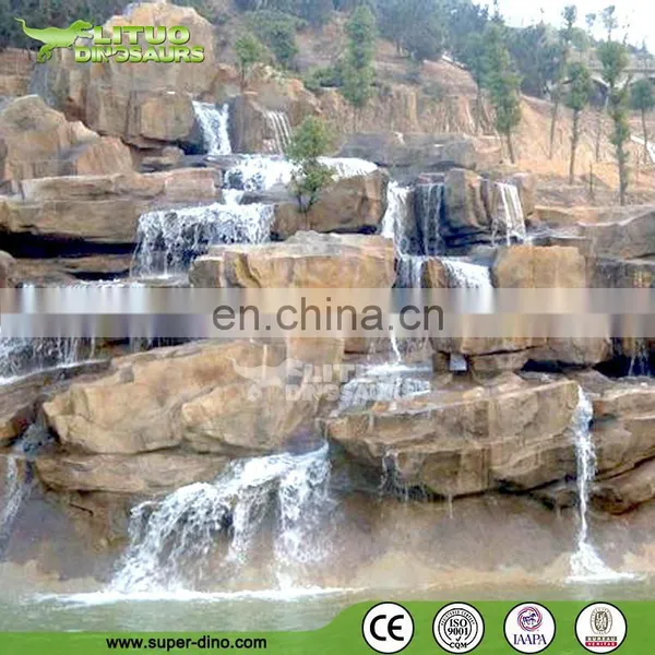 Stylish Artificial Landscaping Rockery With Running Water for Ornament photo-3