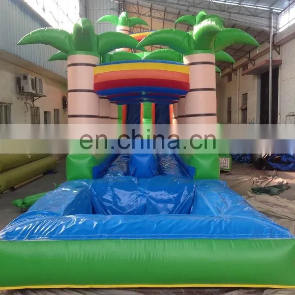 Inflatable Coconut Tree Slide With Pool, Inflatable Play Ground Equipment photo-2