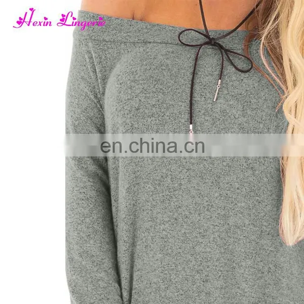 China Factory Autumn Long Sleeves off Shoulder Sexy Ladies Japanese Style Blouse photo-4