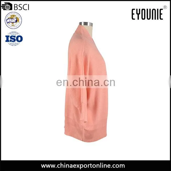 Spring Women Dolman Sleeve Long Cardigan Sweater Coat Without Buttons photo-2