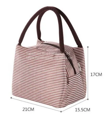 Printed Canvas Cooler Bag With Tote Handle