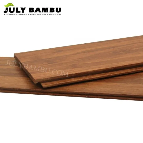 14 mm Click Lock Carbonized Strand Woven Bamboo Flooring Indoor Used Bamboo Wood Flooring Price photo-2