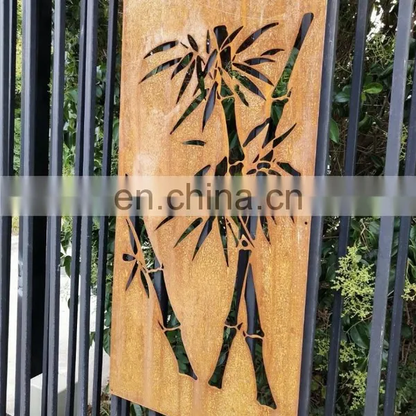 Custom Made Laser Cut Corten Steel Garden Screens photo-3