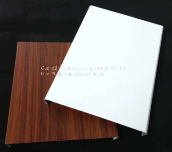 Corridor Original Ecological Wood Grain White Aluminum Gusset photo-3