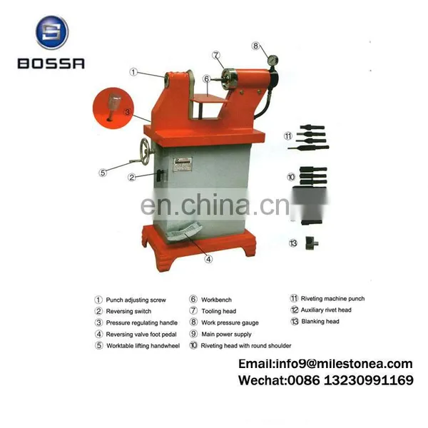 Easy Operation Hydraulic Riveting Machine Hand Brake Shoe Riveter photo-6