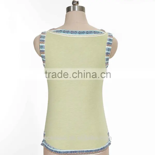 100% Cotton Jersy of Ladies Vest photo-2