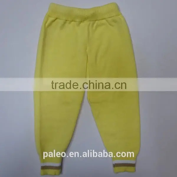 Hot Sale 100% Cotton Knitting Children Sweater Long Trousers for Spring photo-3