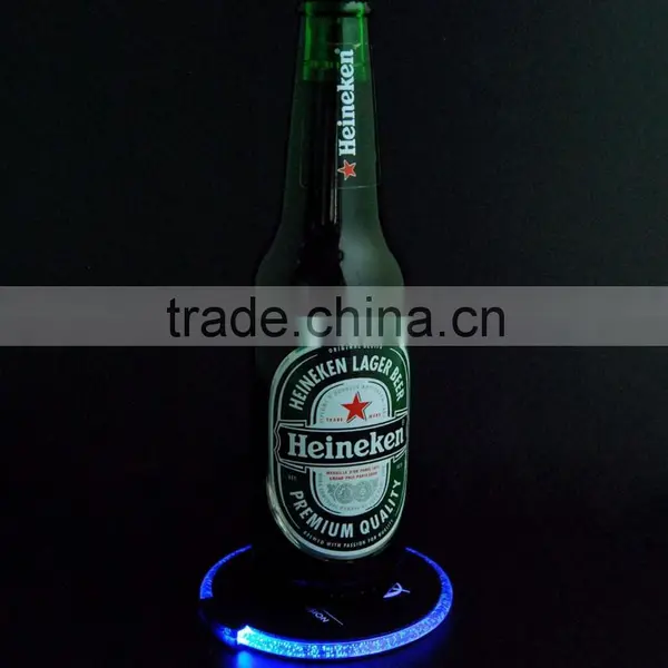 Mini Colorful Round Illuminated Sticker Coaster photo-6