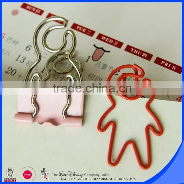 Decorative Human Design Stationery Clip Metal Paper Clip photo-6
