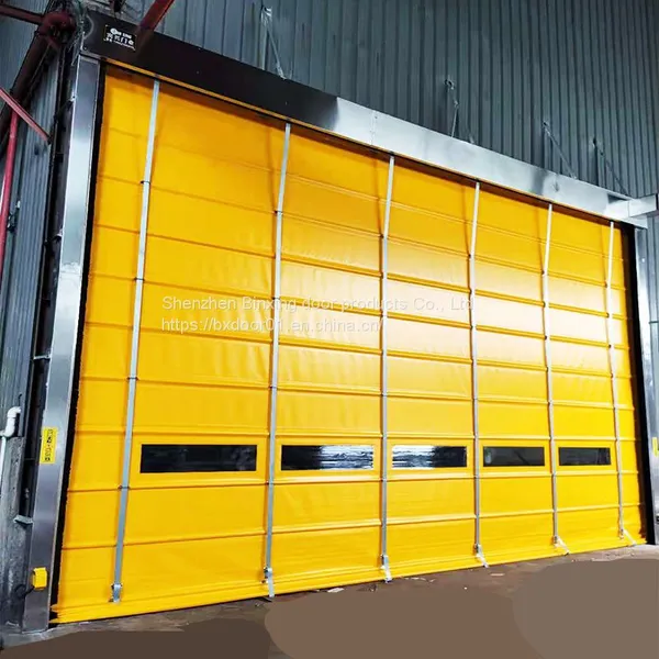 Automatic Rolling Shutter Doors Warehouse Rapid Factory Manufacturing High Speed Aluminum Roll Up Door