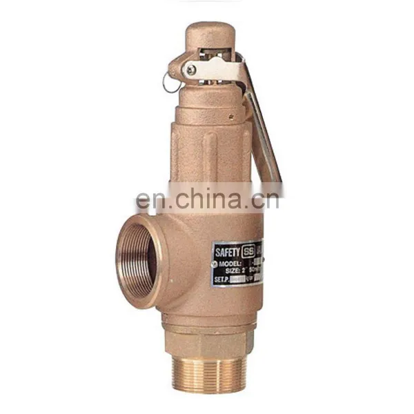 COVNA DN20 3/4 Inch PN16 High Pressure BSP Thread Spring Loaded High Lift Brass Steam Boiler Safety Valve