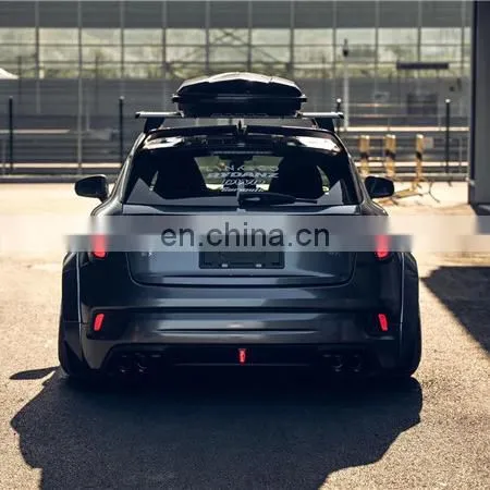 Runde Newest For Lynk & Co 02 Modified Wide Body Kit Front Bumper Carbon Fiber Rear Lip Hood Spoiler photo-5