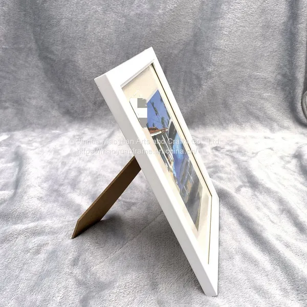 PS Plastic Solid Color White Photo Frame Goes With Everything for Decoration photo-3