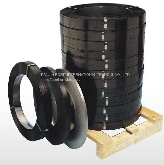 Black Painted With Waxing Packing Steel Strapping