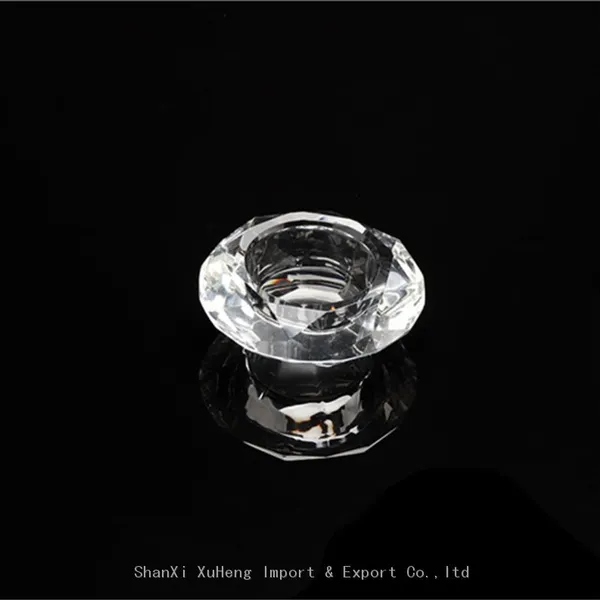 Wholesale Custom Mini Candle Jars Small Glass Tea Light Holder Home Decoration Crystal Candle Holder Glass Jar photo-3