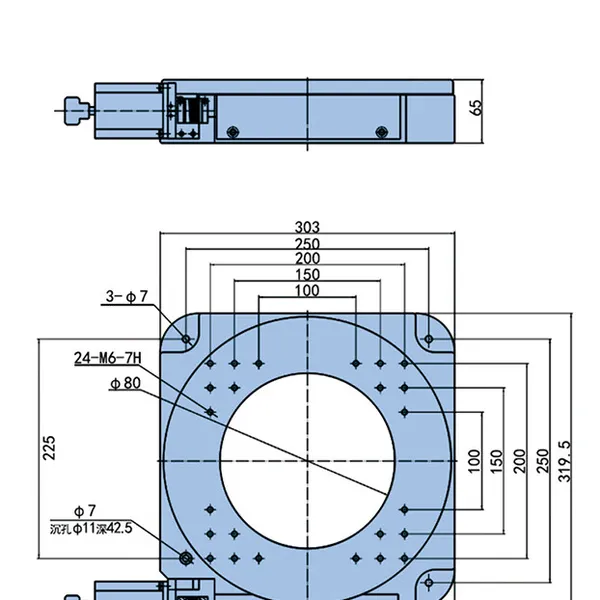 Chuanglai Optoelectronic Electric Rotary Table, Electric Dividing Disc, Precision Angle Adjustment Table, Displacement Table, Worm Gear Electric Rotary Table photo-4