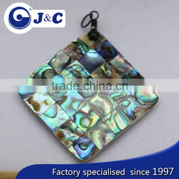 blue abalone shell eardrop, sea shell earbob