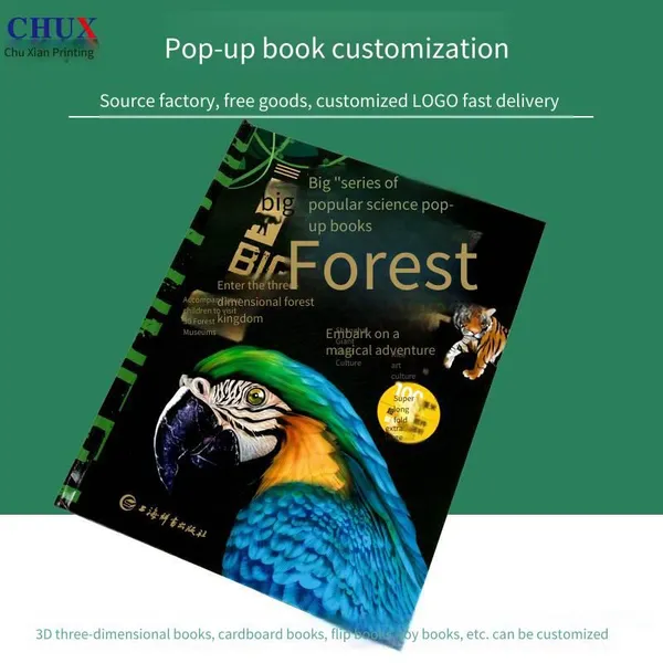 Customized Factory for Pop-up Books, Printed Picture Books, 3d Books, Children's Special-shaped Books, and Mechanism Craft Books