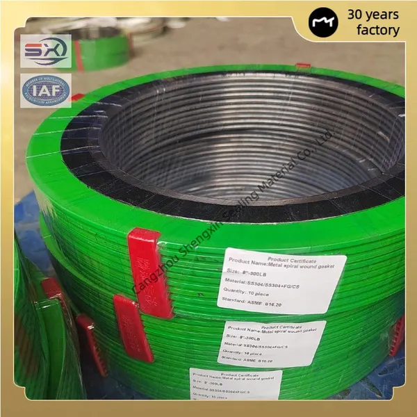 Wear-Resistant and Corrosion-Resistant Sealing Gasket SS304 Metal Graphite Spiral Wound Gasket photo-2