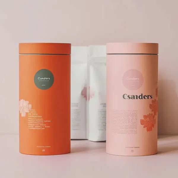 Newly Designed Custom Tea Tube Packaging Boxes | Recyclable Paper Tea Cans for Gift Packaging photo-3