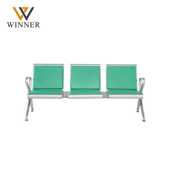 Modern Waiting Area Furniture Airport PU Leather 3-5 Seat Gang Seating Chair Bench for Hospital and Clinic photo-2