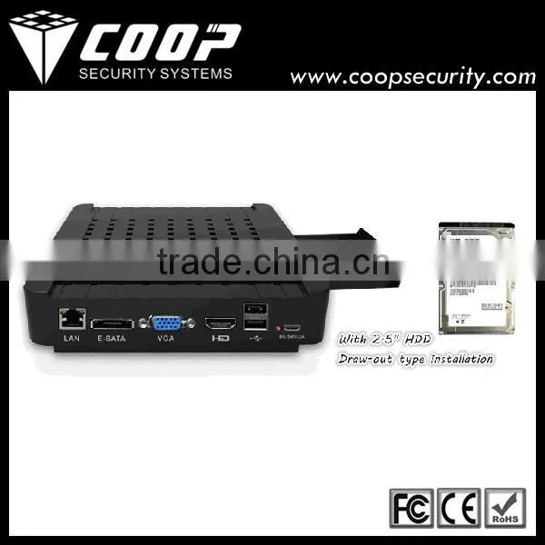 ONVIF Super MINI 4CH NVR Support One 2.5'' HDD photo-2
