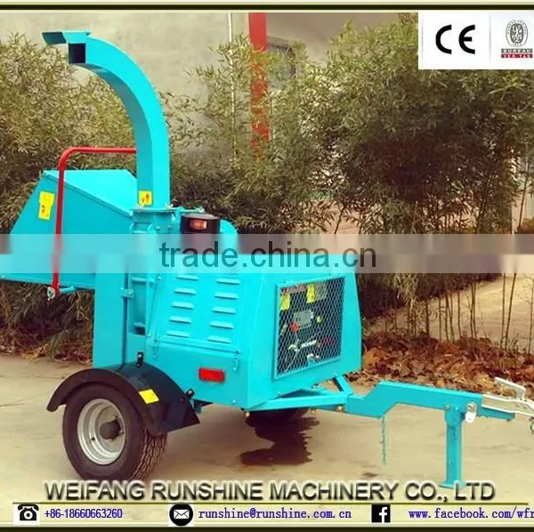 CE Certificate DWC-22 Diesel Powered Wood Shredder