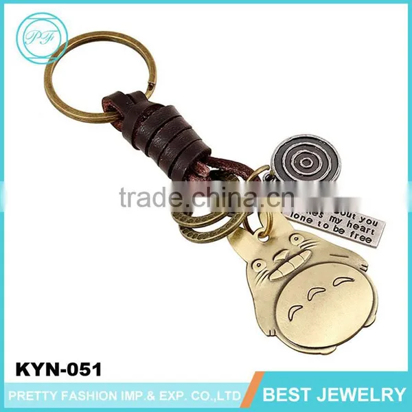 Vintage Bulk Knife Shape Key Chain Lanyard Leather Wholesale Key Ring photo-2