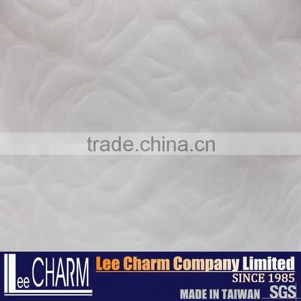 Rose Print Printed Dubai Flock Printing Embossed Fabric photo-3