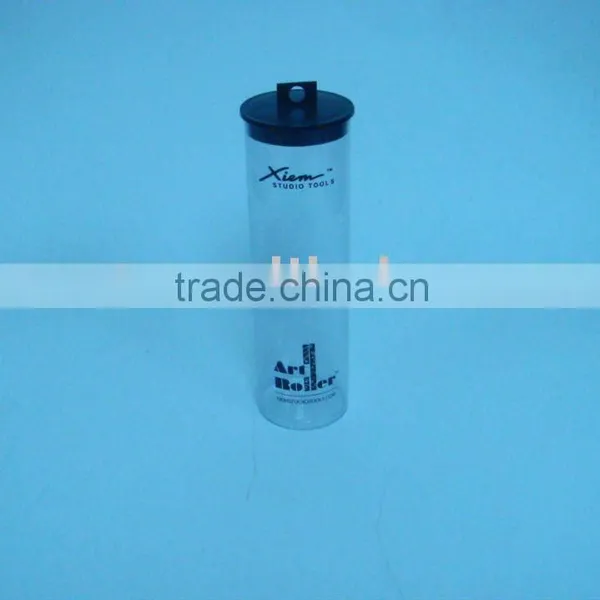 Clear Plastic Cylinder Tube With Sealed Bottom and Hanger Caps
