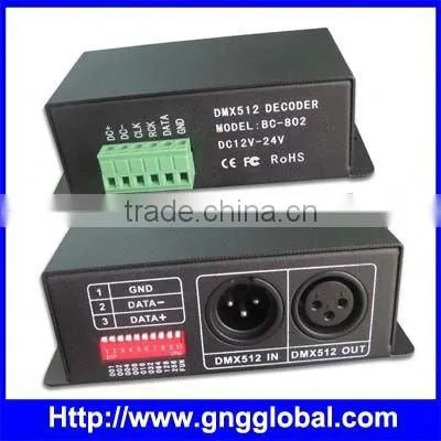 dmx strip led decoder;dmx controller decoder