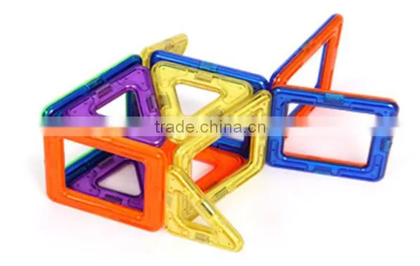 DIY Educational Plastic Magnetic Connecting Building Blocks photo-3